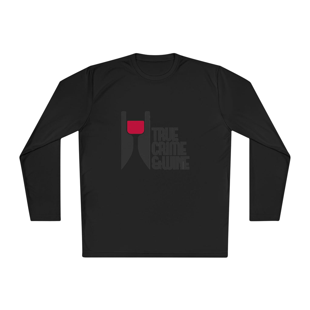 True Crime & Wine Long Sleeve Tee, Unisex Tee for Wine Lovers, True Crime Fan Apparel, Gift for True Crime Lovers, Cozy Casual Wear