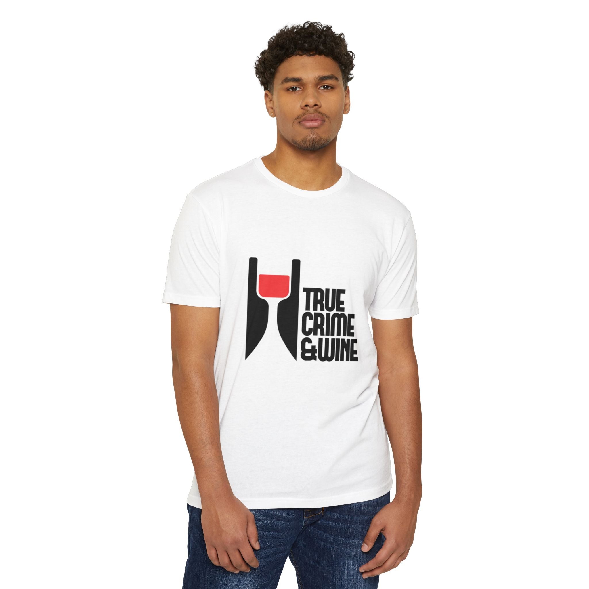 True Crime & Wine Unisex T-Shirt, Perfect Gift for True Crime Fans, Wine Lovers, Cozy Nights In, Casual Wear, Unique Graphic Tee