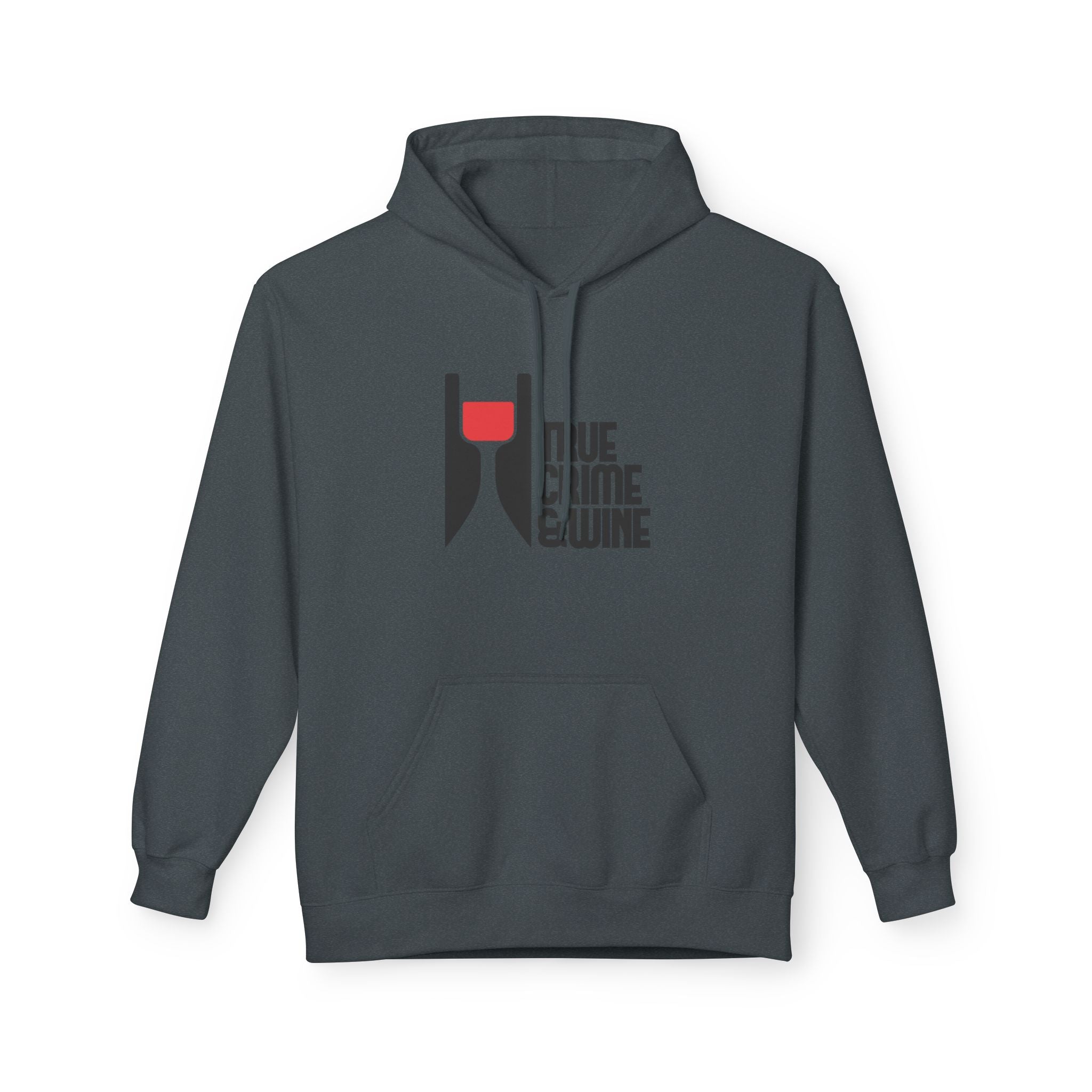 True Crime & Wine Hoodie - Cozy Unisex Fleece Sweatshirt for Wine Lovers, Perfect Gift for True Crime Fans, Casual Wear, Wine Night, [...]