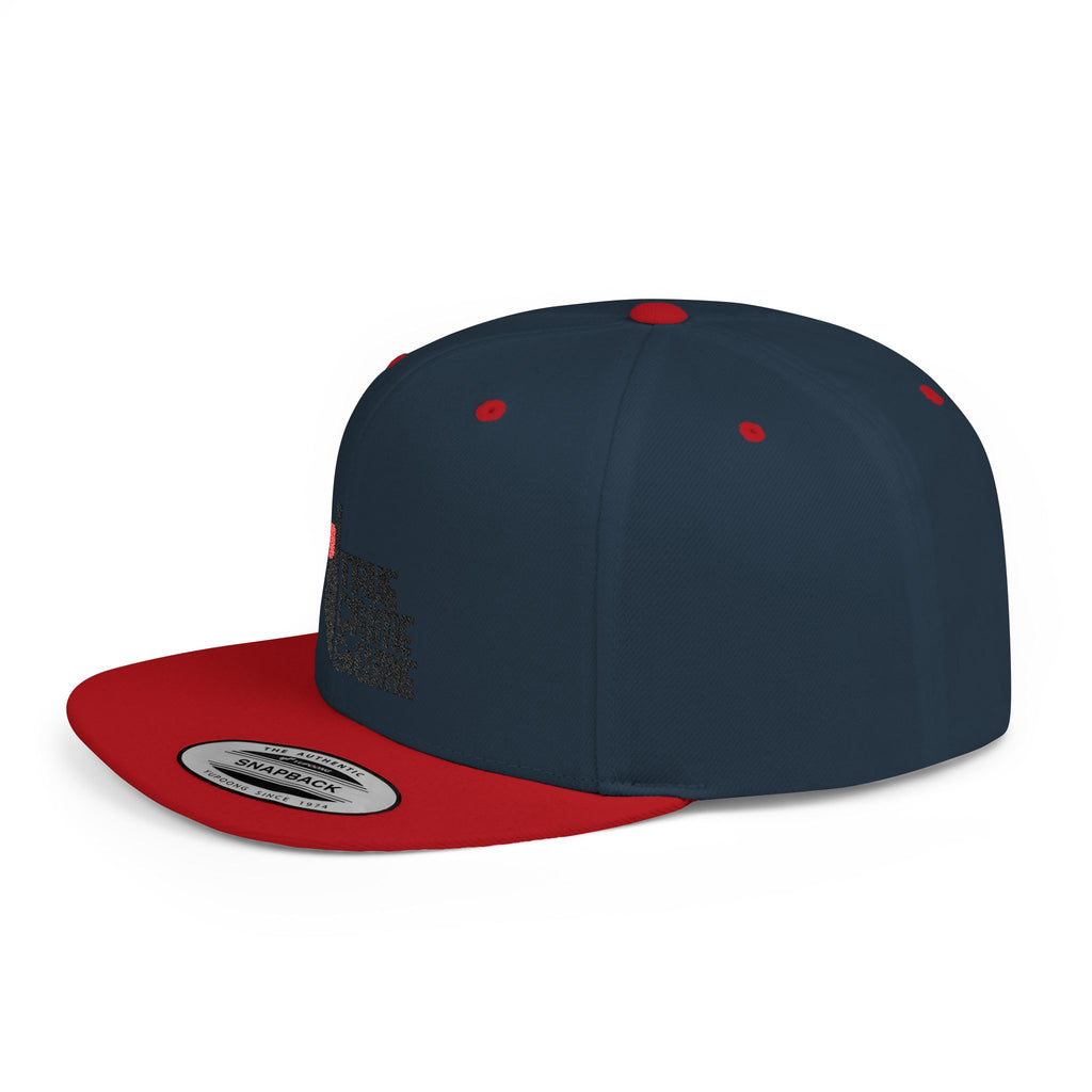 True Crime Enthusiast Flat Bill Snapback Cap - Trendy Hat for Fans, Gift for Him/Her, Casual Wear, Festival Accessory, Cool Streetwear