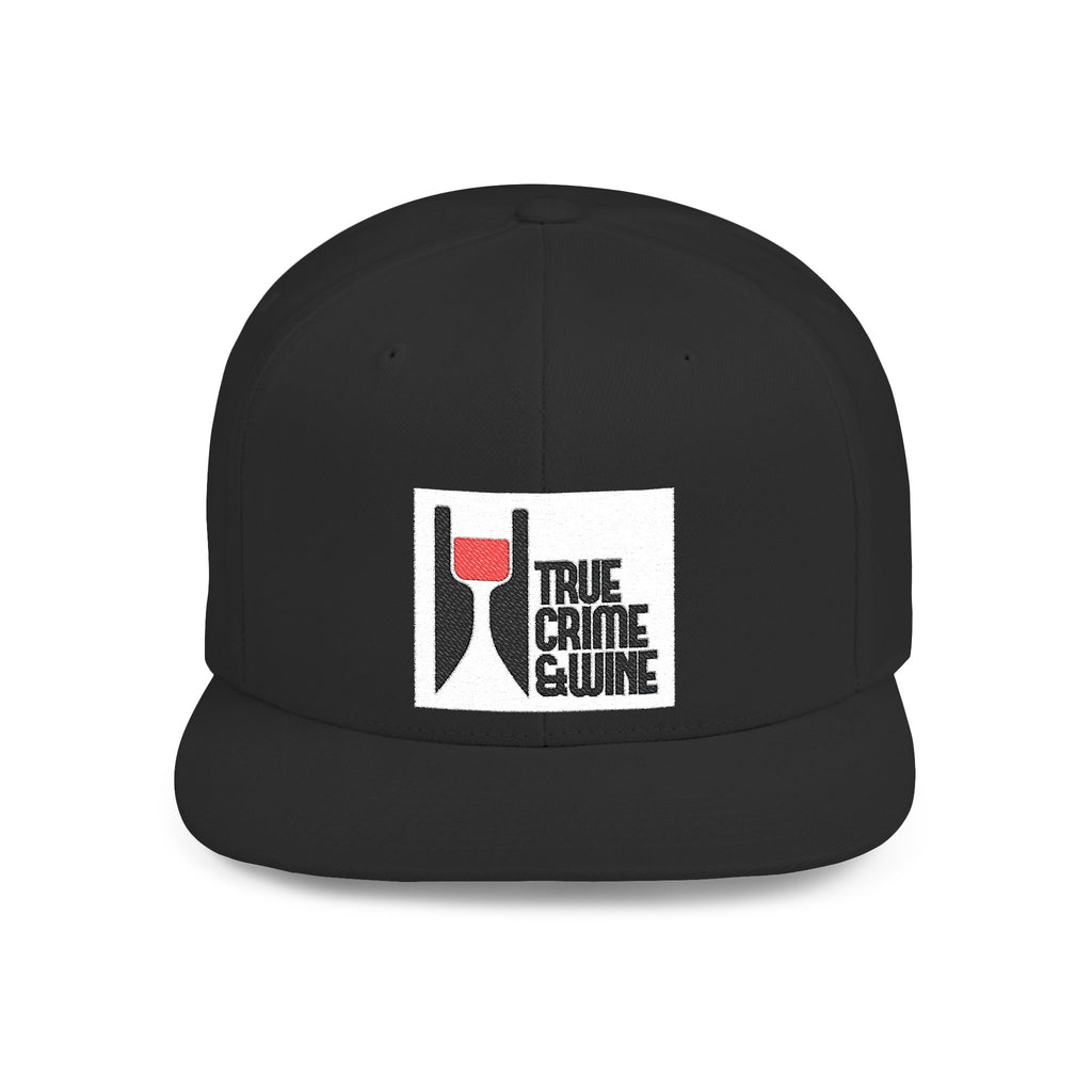 True Crime Enthusiast Flat Bill Snapback Cap - Trendy Hat for Fans, Gift for Him/Her, Casual Wear, Festival Accessory, Cool Streetwear