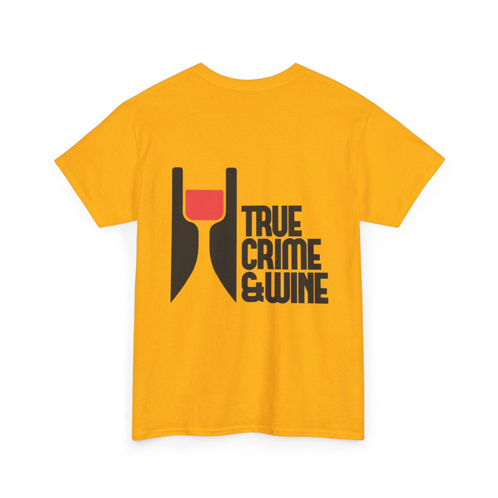 True Crime & Wine Unisex Cotton Tee, Funny Graphic Shirt for True Crime Lovers, Wine Enthusiast Gift, Casual Tee for Everyday Wear, [...]