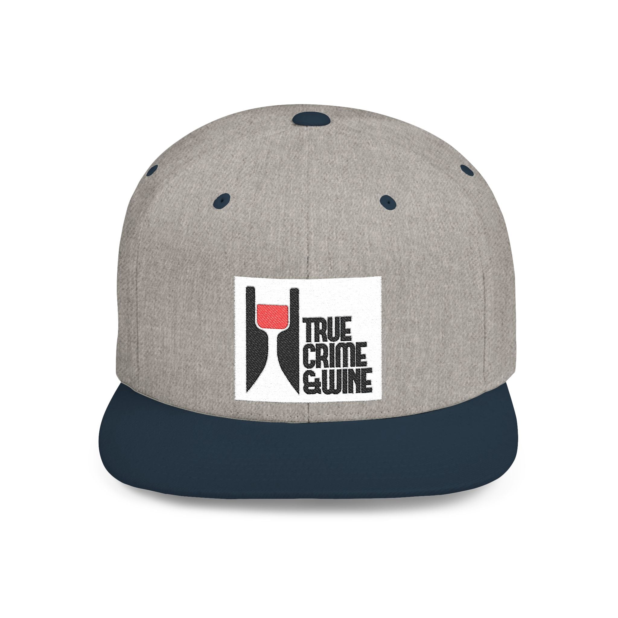 True Crime Enthusiast Flat Bill Snapback Cap - Trendy Hat for Fans, Gift for Him/Her, Casual Wear, Festival Accessory, Cool Streetwear