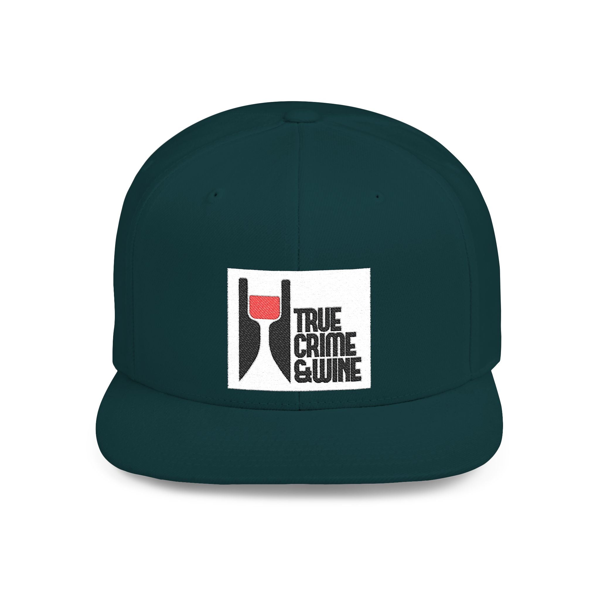 True Crime Enthusiast Flat Bill Snapback Cap - Trendy Hat for Fans, Gift for Him/Her, Casual Wear, Festival Accessory, Cool Streetwear