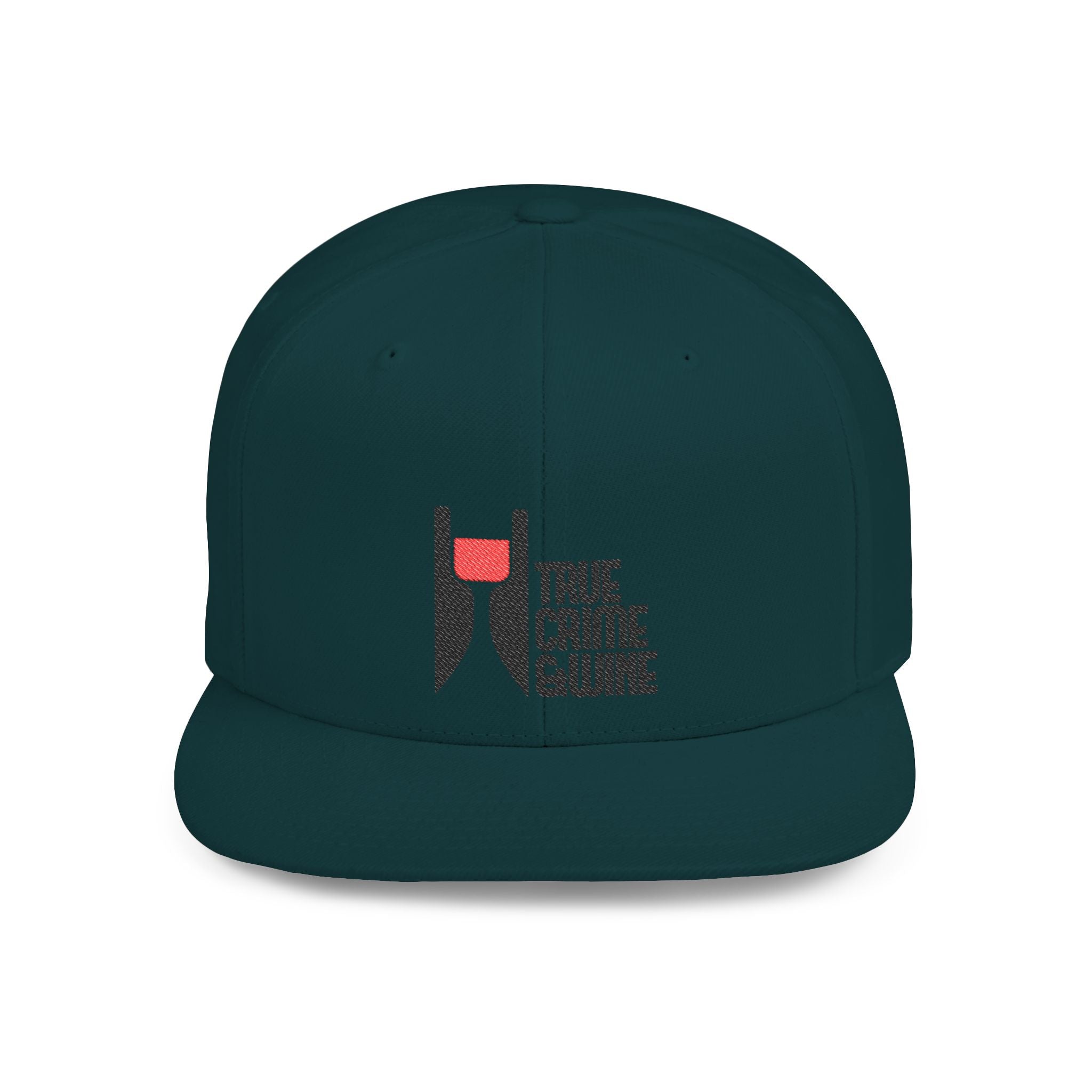 True Crime Enthusiast Flat Bill Snapback Cap - Trendy Hat for Fans, Gift for Him/Her, Casual Wear, Festival Accessory, Cool Streetwear