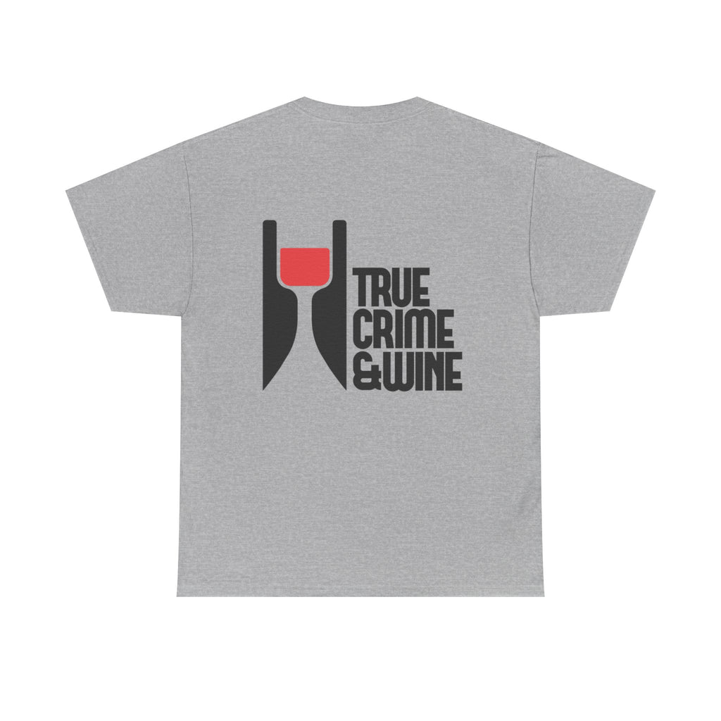True Crime & Wine Unisex Cotton Tee, Funny Graphic Shirt for True Crime Lovers, Wine Enthusiast Gift, Casual Tee for Everyday Wear, [...]