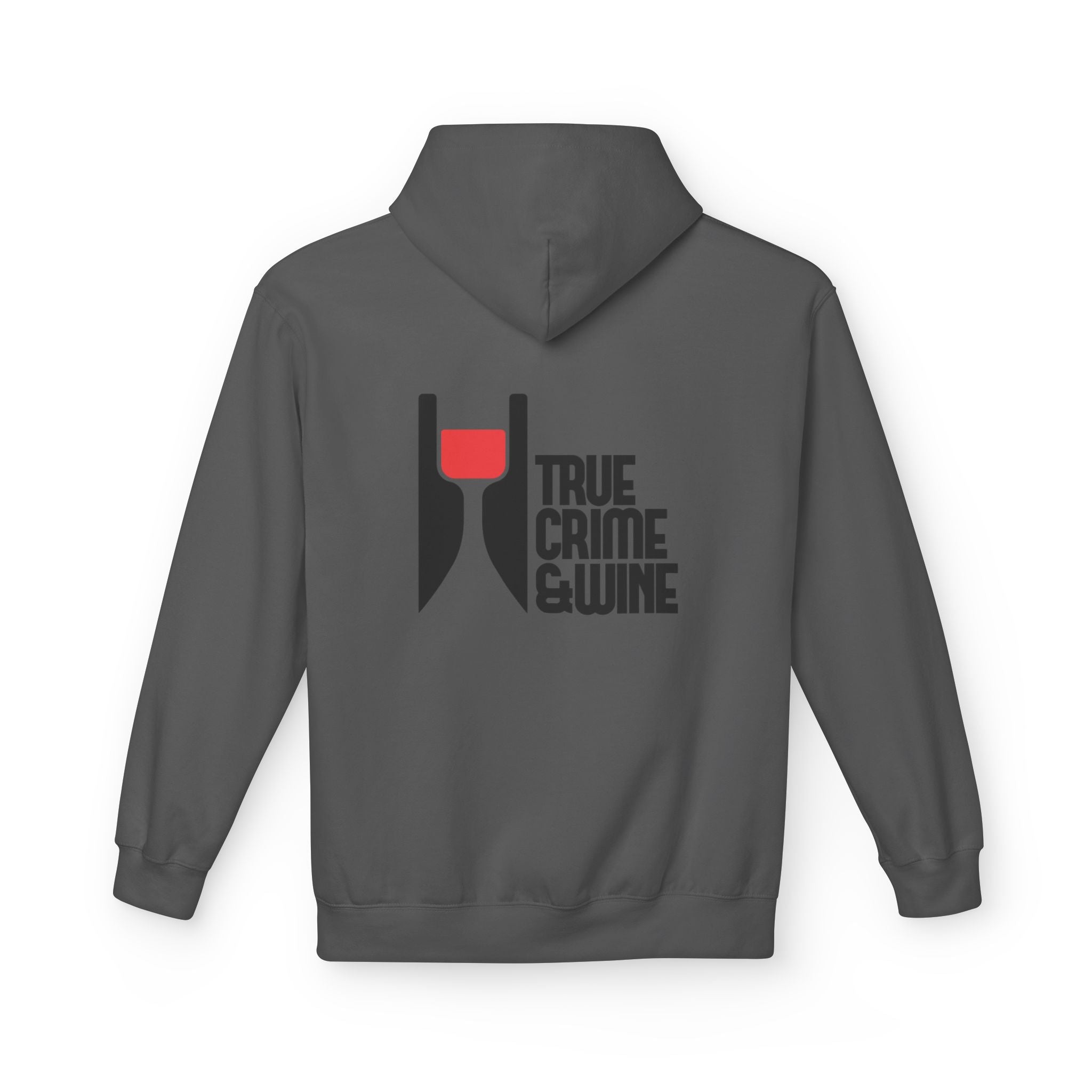 True Crime & Wine Hoodie - Cozy Unisex Fleece Sweatshirt for Wine Lovers, Perfect Gift for True Crime Fans, Casual Wear, Wine Night, [...]