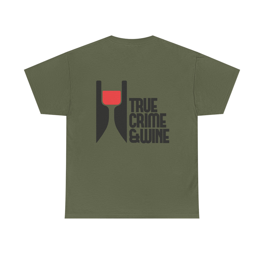 True Crime & Wine Unisex Cotton Tee, Funny Graphic Shirt for True Crime Lovers, Wine Enthusiast Gift, Casual Tee for Everyday Wear, [...]