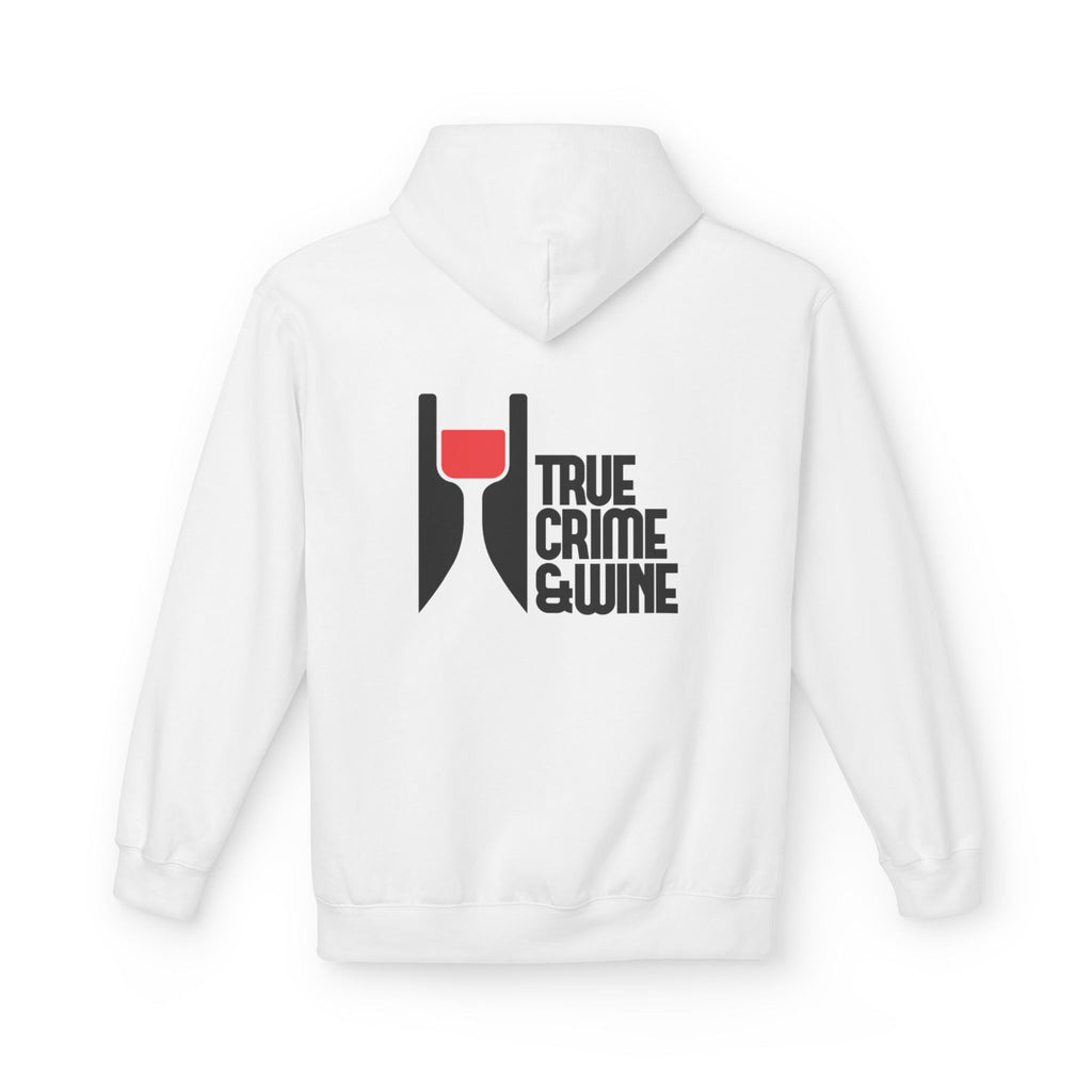 True Crime & Wine Hoodie - Cozy Unisex Fleece Sweatshirt for Wine Lovers, Perfect Gift for True Crime Fans, Casual Wear, Wine Night, [...]
