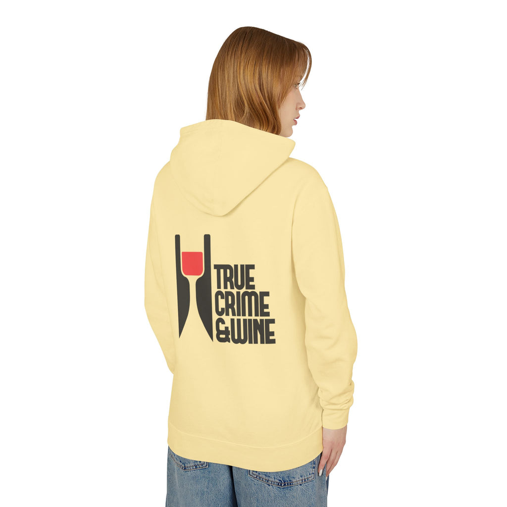 True Crime & Wine Unisex Lightweight Hooded Sweatshirt