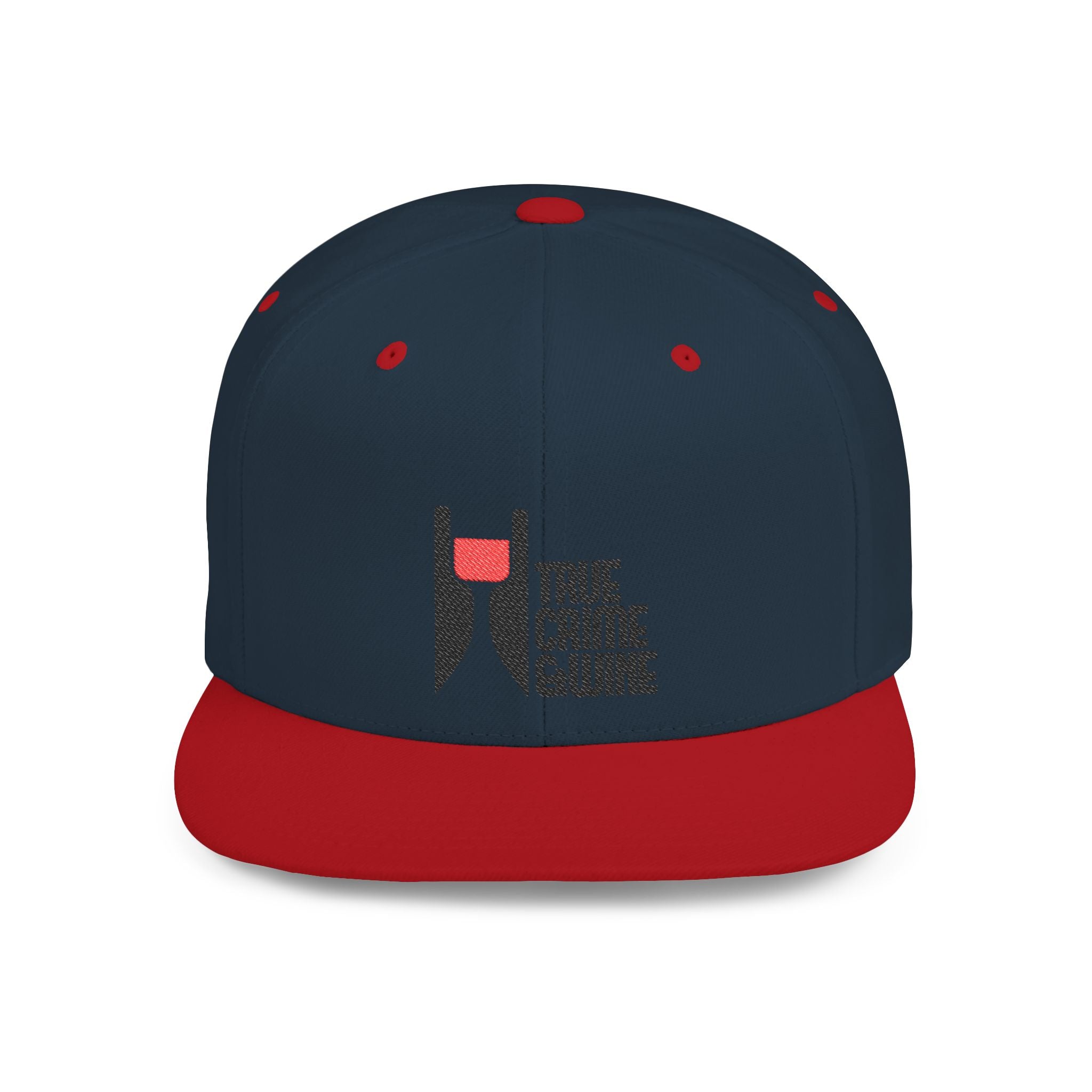 True Crime Enthusiast Flat Bill Snapback Cap - Trendy Hat for Fans, Gift for Him/Her, Casual Wear, Festival Accessory, Cool Streetwear