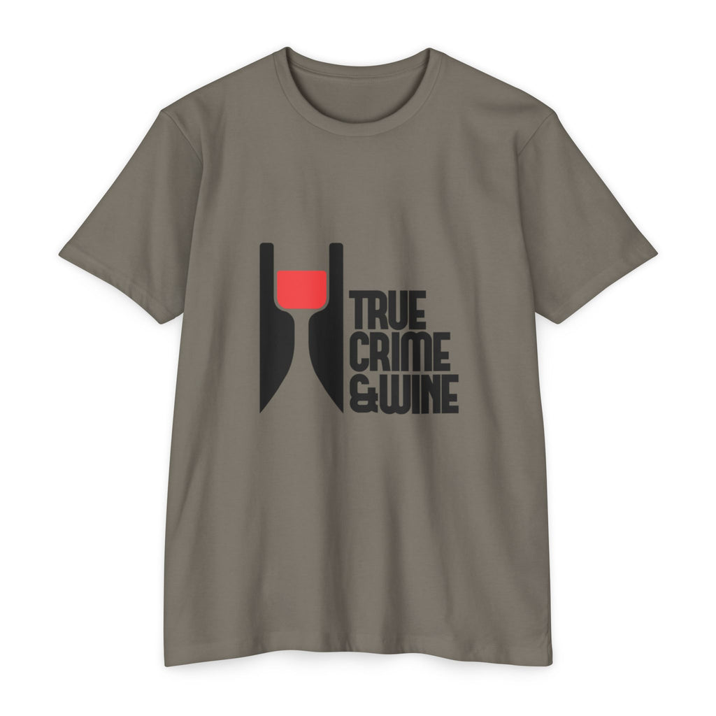 True Crime & Wine Unisex T-Shirt, Perfect Gift for True Crime Fans, Wine Lovers, Cozy Nights In, Casual Wear, Unique Graphic Tee