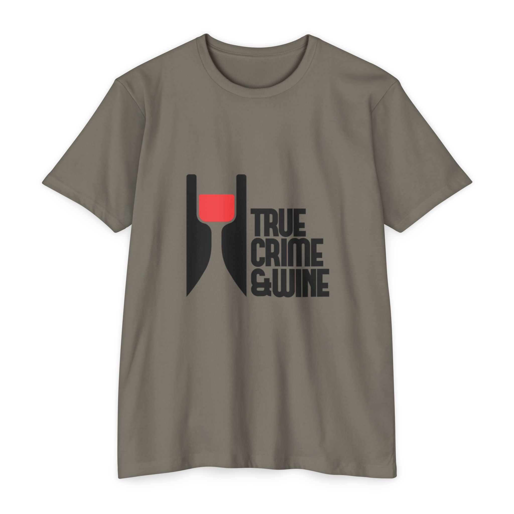 True Crime & Wine Unisex T-Shirt, Perfect Gift for True Crime Fans, Wine Lovers, Cozy Nights In, Casual Wear, Unique Graphic Tee