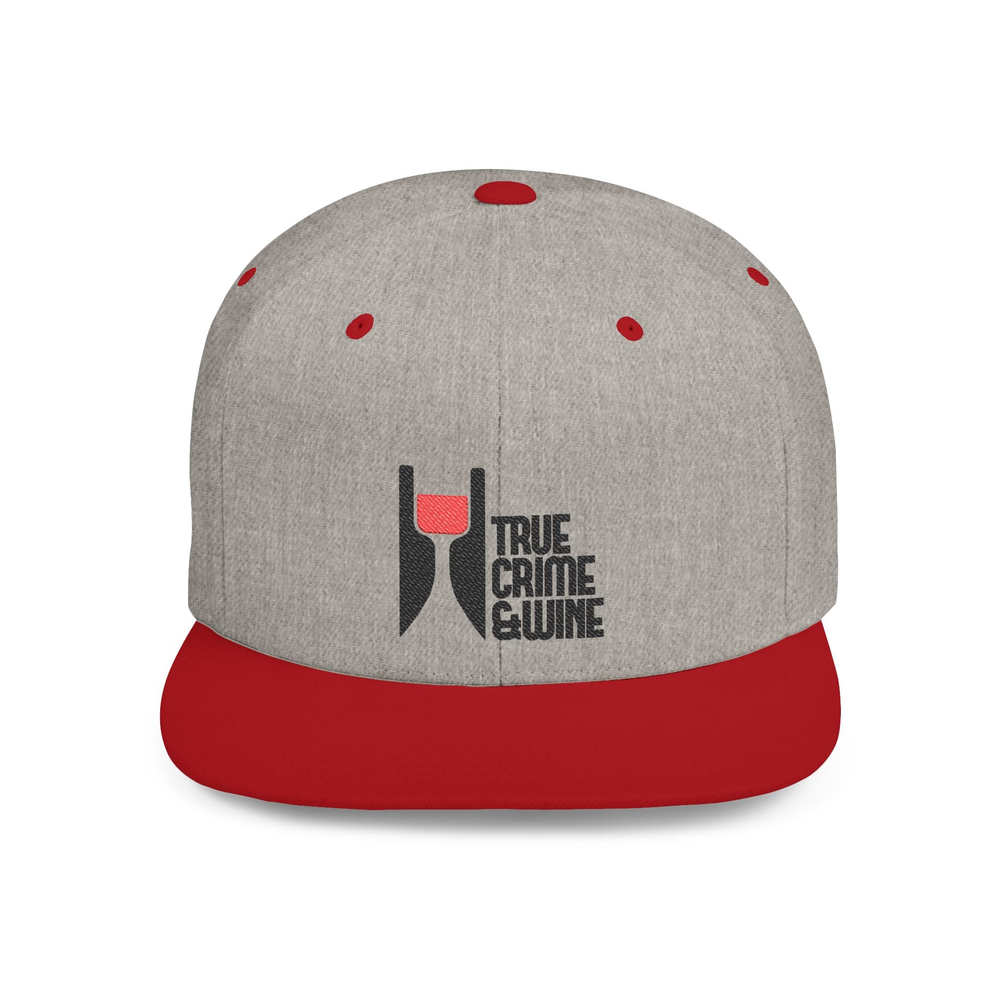 True Crime Enthusiast Flat Bill Snapback Cap - Trendy Hat for Fans, Gift for Him/Her, Casual Wear, Festival Accessory, Cool Streetwear