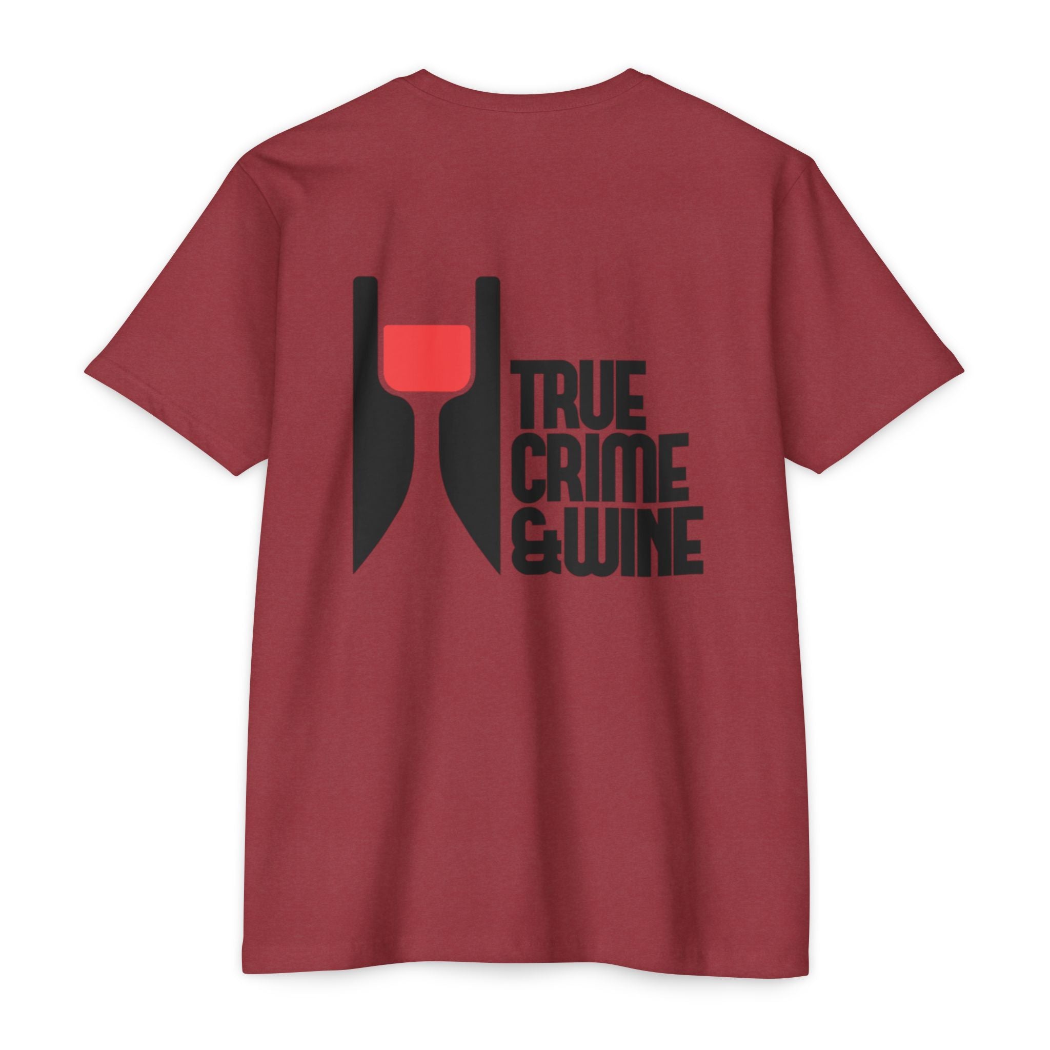 True Crime & Wine Unisex T-Shirt, Perfect Gift for True Crime Fans, Wine Lovers, Cozy Nights In, Casual Wear, Unique Graphic Tee