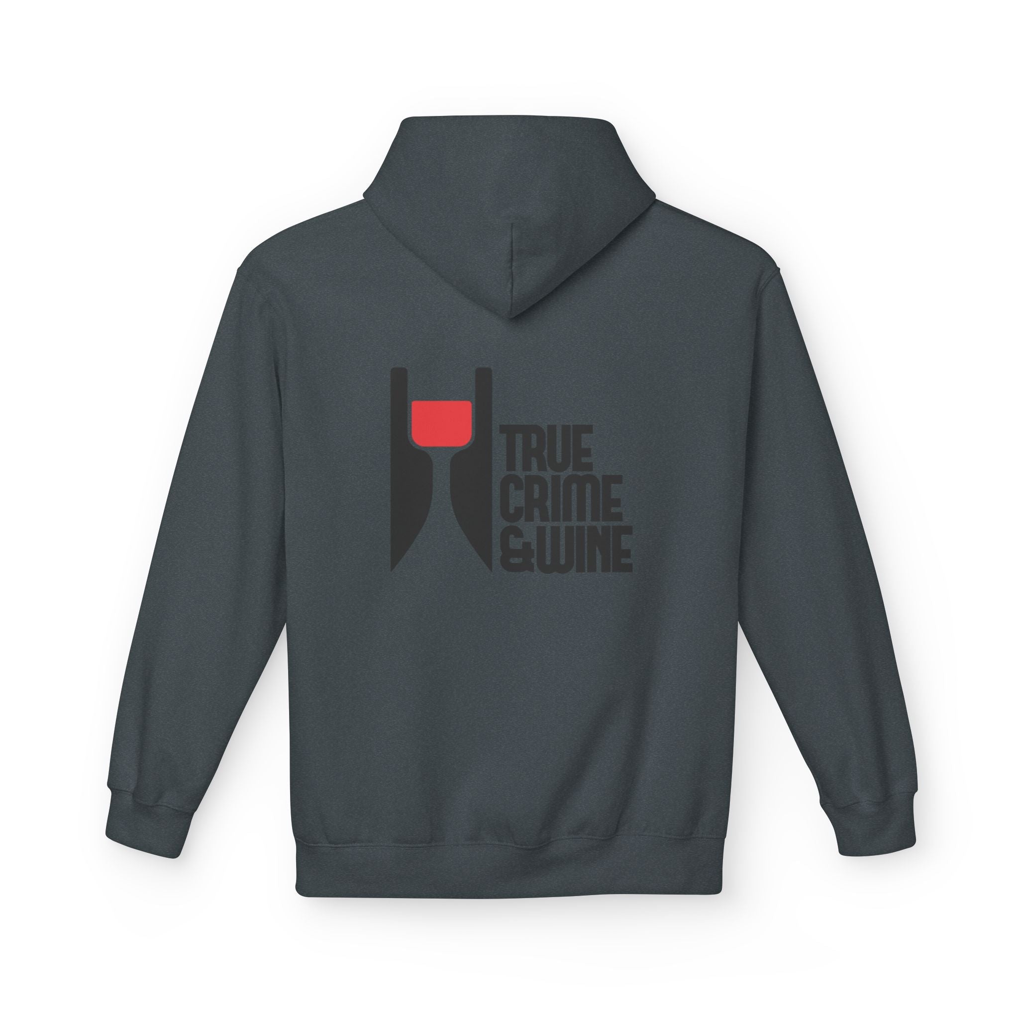 True Crime & Wine Hoodie - Cozy Unisex Fleece Sweatshirt for Wine Lovers, Perfect Gift for True Crime Fans, Casual Wear, Wine Night, [...]