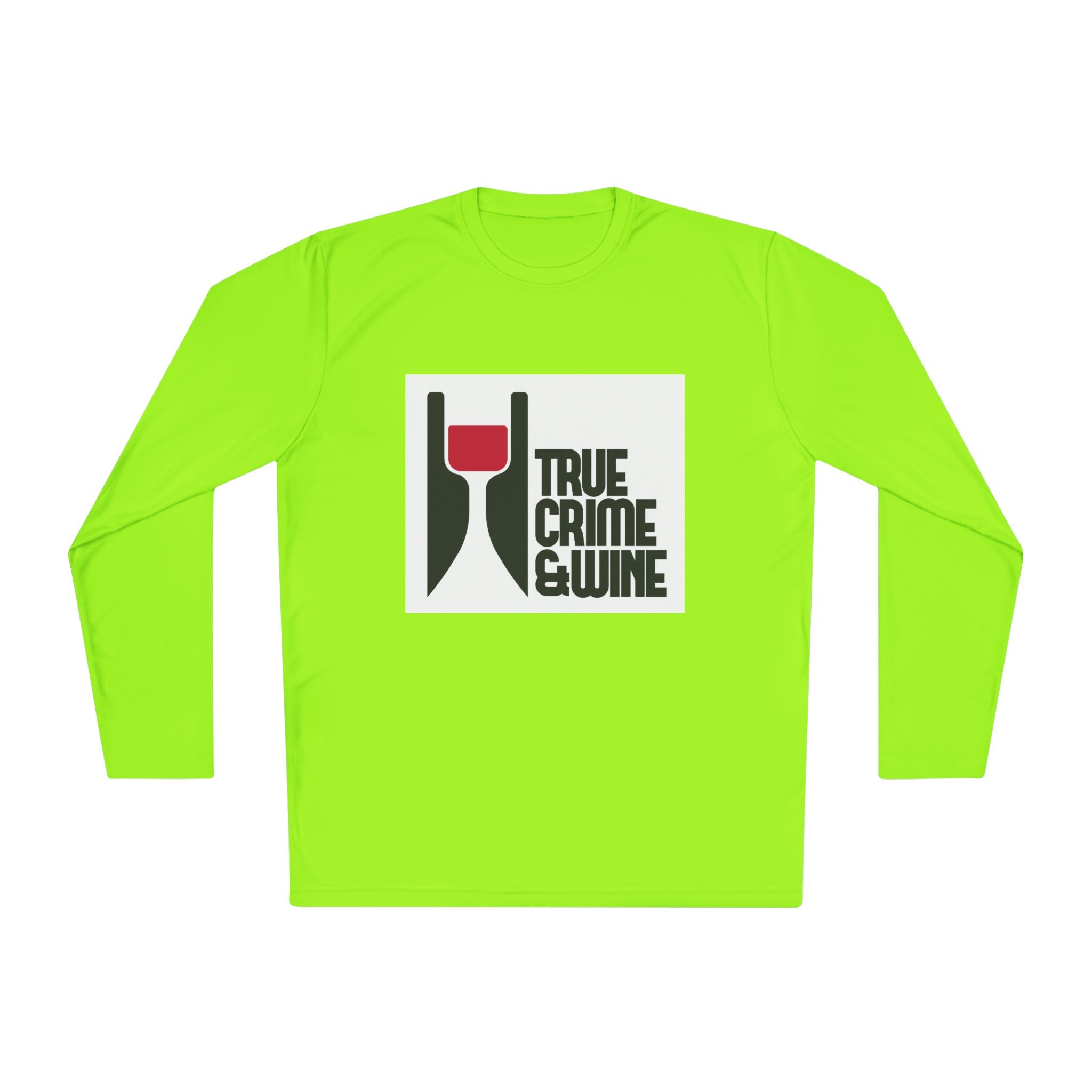 True Crime & Wine Long Sleeve Tee, Unisex Tee for Wine Lovers, True Crime Fan Apparel, Gift for True Crime Lovers, Cozy Casual Wear