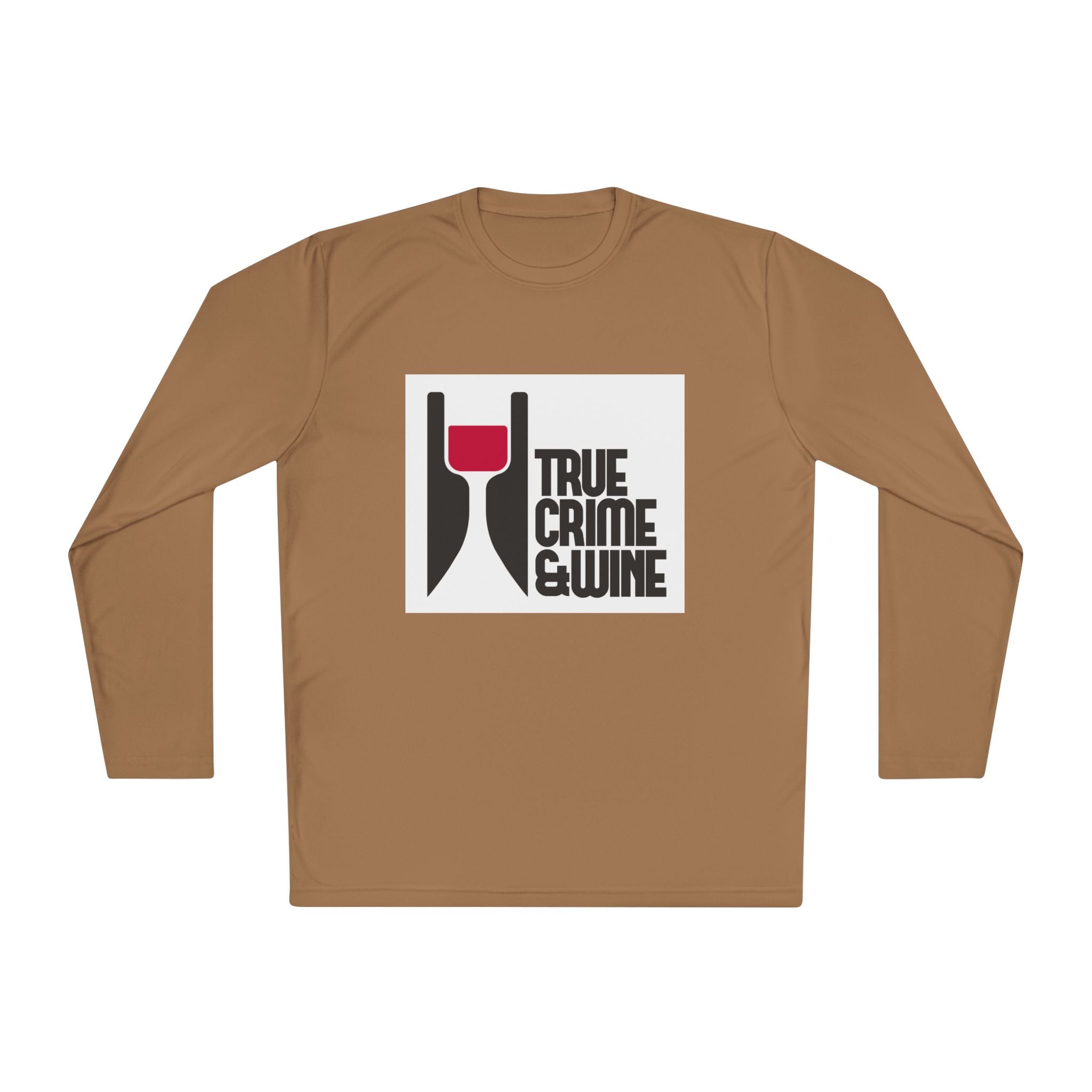 True Crime & Wine Long Sleeve Tee, Unisex Tee for Wine Lovers, True Crime Fan Apparel, Gift for True Crime Lovers, Cozy Casual Wear
