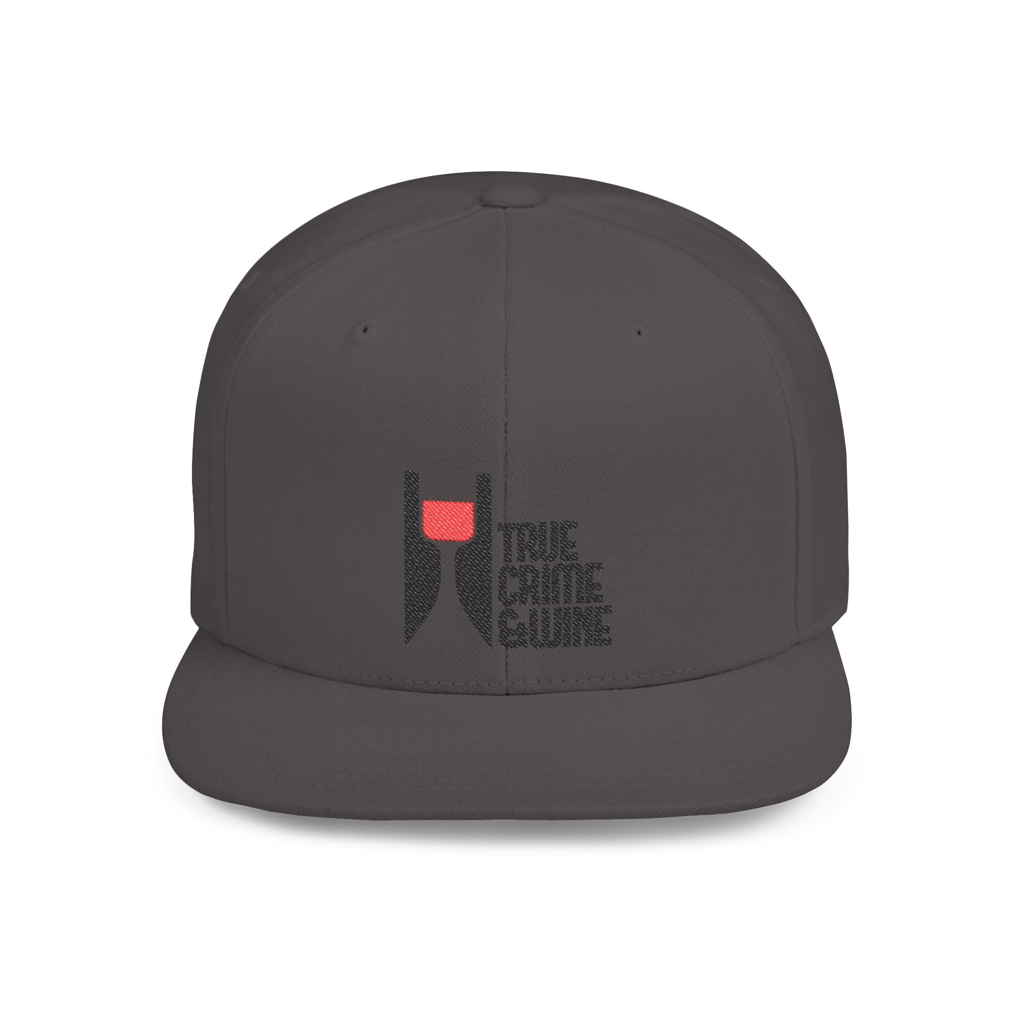 True Crime Enthusiast Flat Bill Snapback Cap - Trendy Hat for Fans, Gift for Him/Her, Casual Wear, Festival Accessory, Cool Streetwear