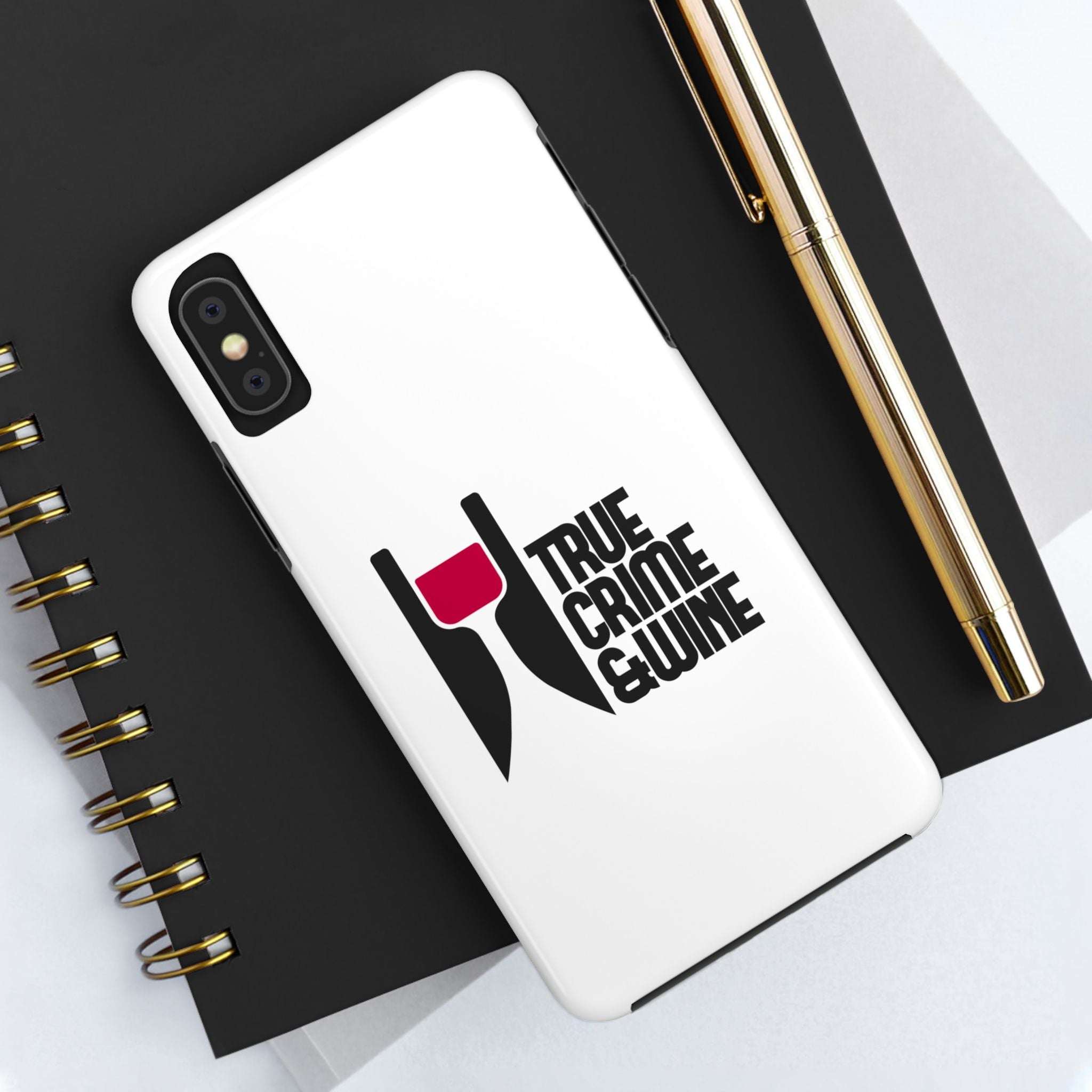 True Crime & Wine Tough Phone Case, Durable Smartphone Cover, Gift for True Crime Lovers, Protective Phone Accessory, Unique Design [...]