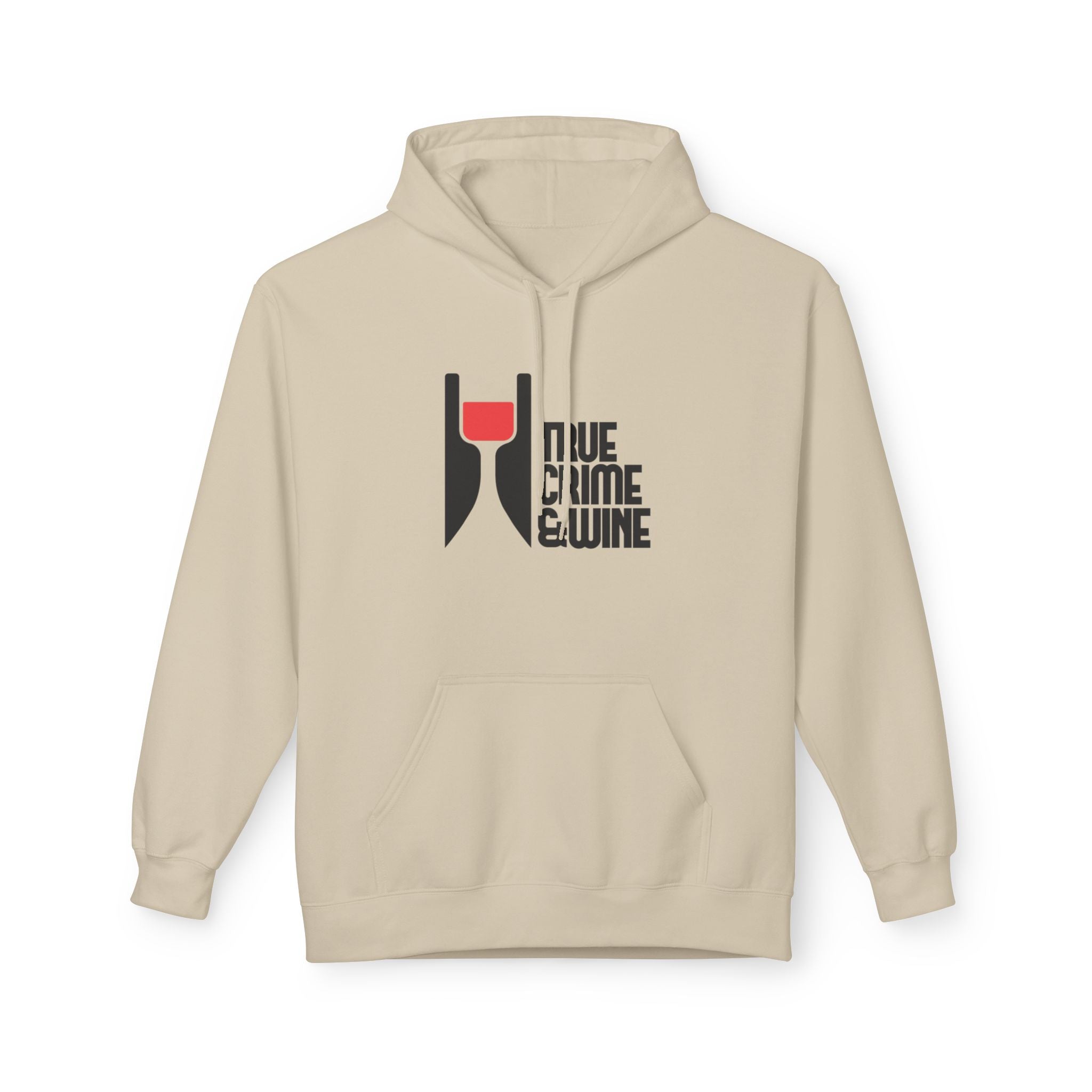 True Crime & Wine Hoodie - Cozy Unisex Fleece Sweatshirt for Wine Lovers, Perfect Gift for True Crime Fans, Casual Wear, Wine Night, [...]