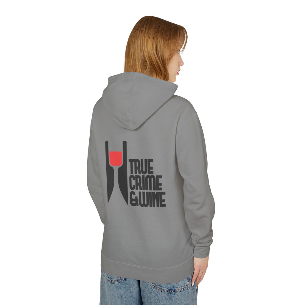 True Crime & Wine Unisex Lightweight Hooded Sweatshirt