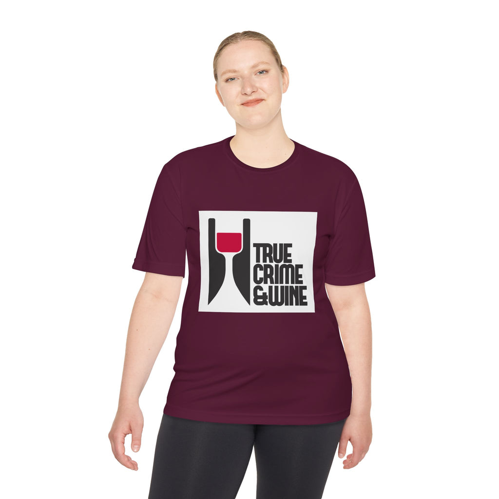 True Crime & Wine Unisex Moisture Wicking Tee, Perfect for True Crime Lovers, Wine Enthusiasts, Gifts for Friends, Casual Wear, Date [...]