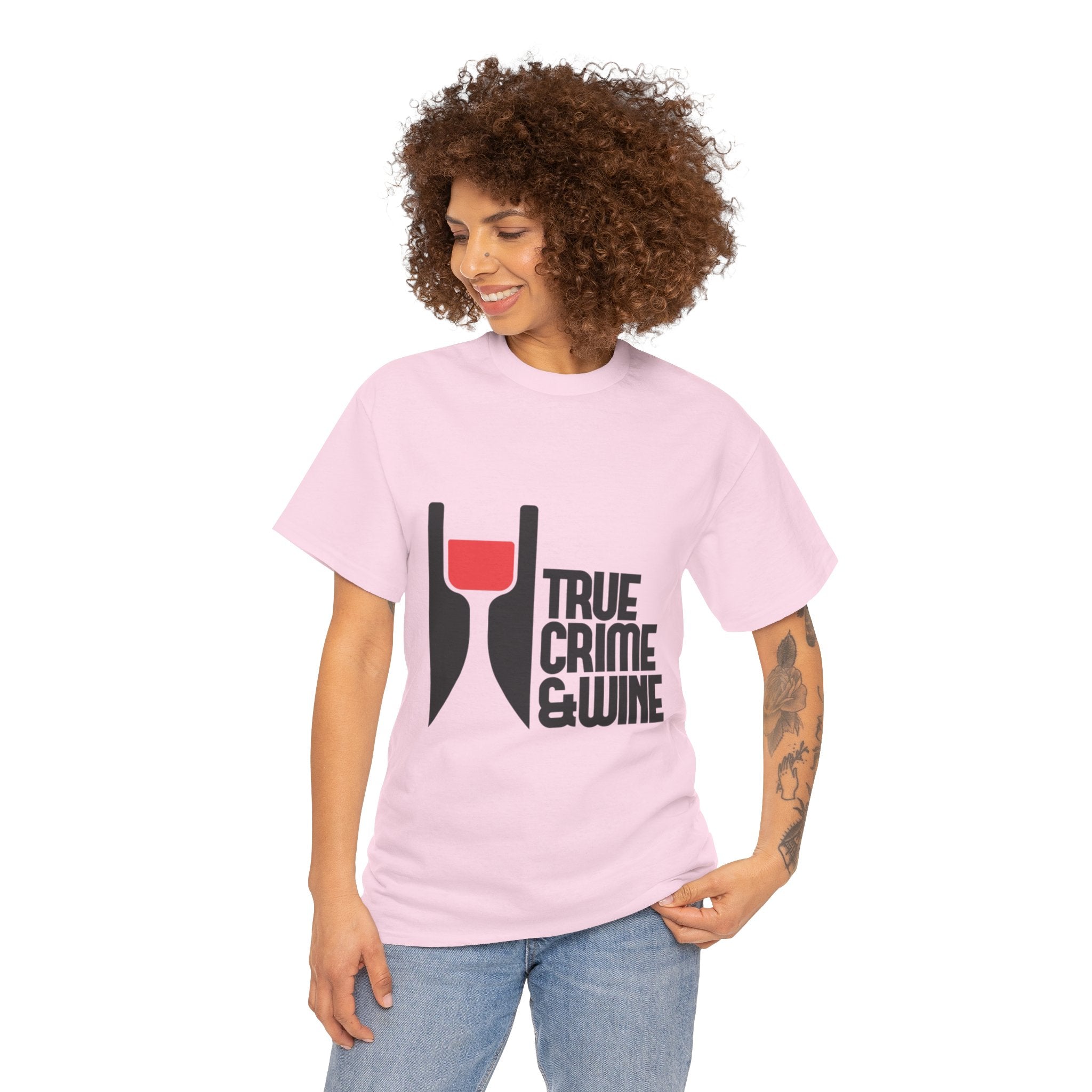 True Crime & Wine Unisex Cotton Tee, Funny Graphic Shirt for True Crime Lovers, Wine Enthusiast Gift, Casual Tee for Everyday Wear, [...]