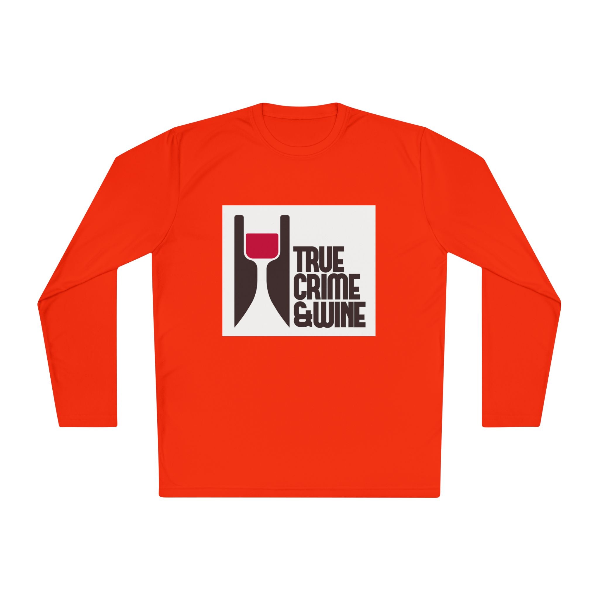True Crime & Wine Long Sleeve Tee, Unisex Tee for Wine Lovers, True Crime Fan Apparel, Gift for True Crime Lovers, Cozy Casual Wear